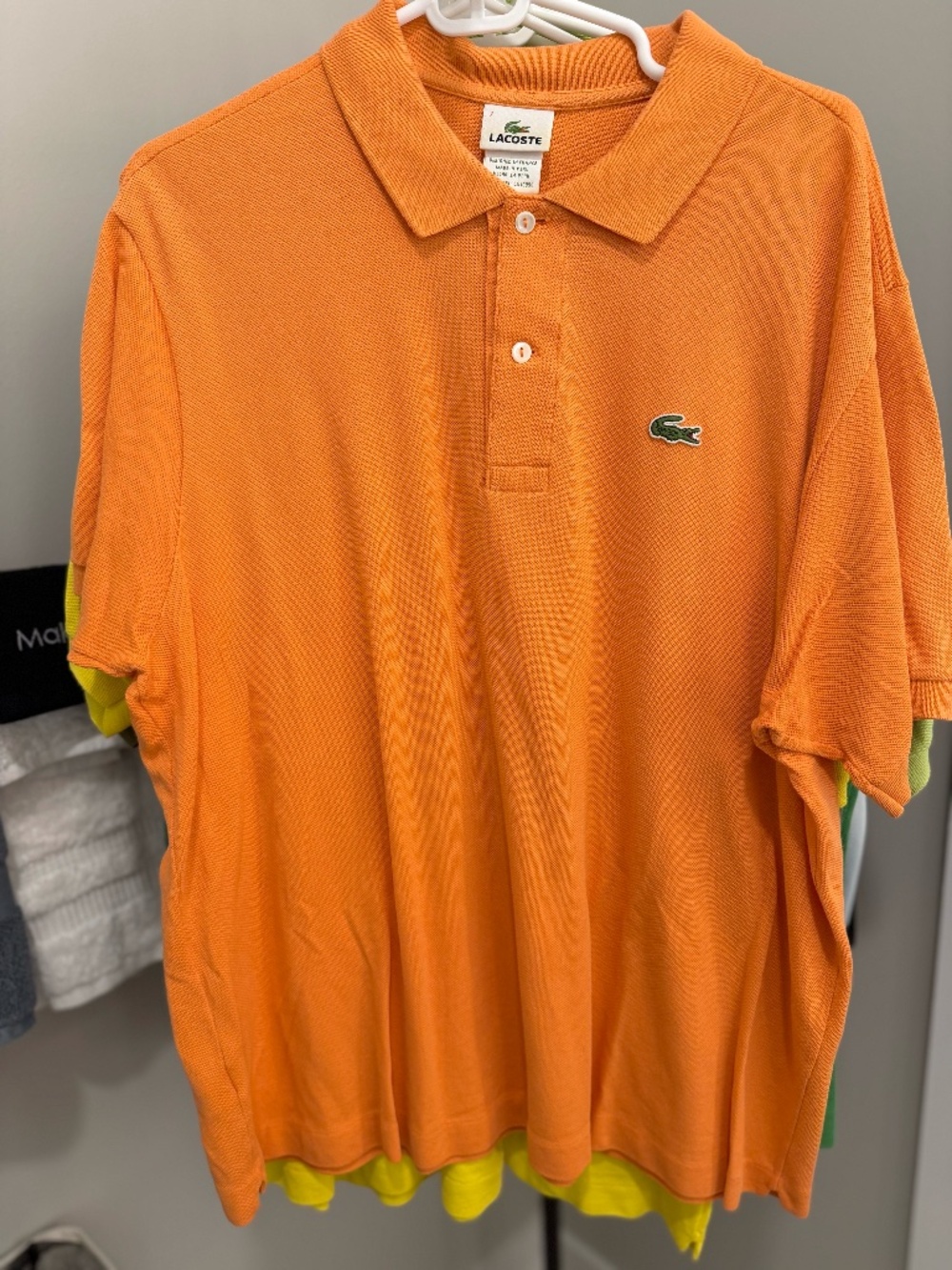Lacoste Men's Classic Fit Original L.12.12 Polo - LightOrange - Size 7 | XXL
